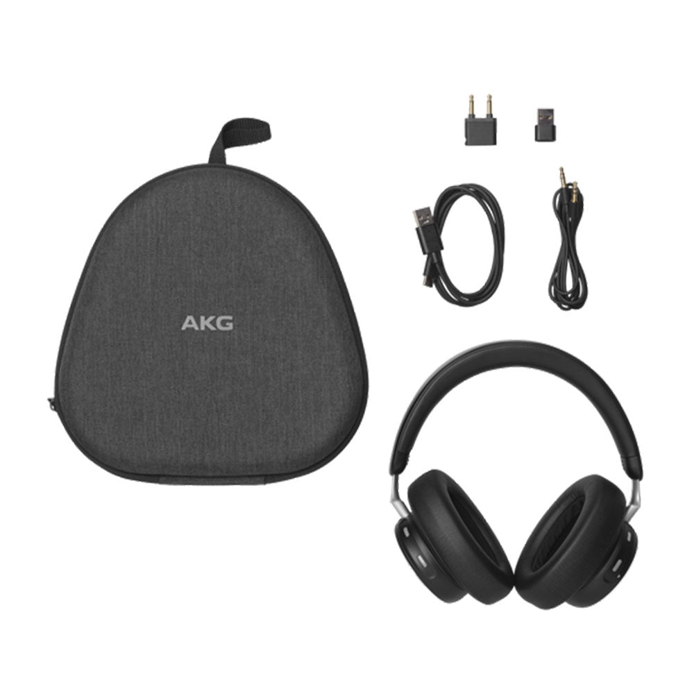 AKG N9 Hybrid - Wireless Over-Ear Headphones - Adaptive Noise Cancelling - Black Open Box