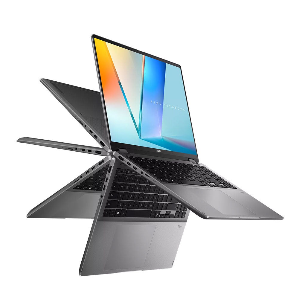 ASUS Vivobook 16 Flip Copilot+ PC - 16" 3K OLED Touch - Intel Core Ultra 7 258V - 32GB RAM - 1TB Storage Windows 11 Matte Gray (TP3607SA-PS77T)