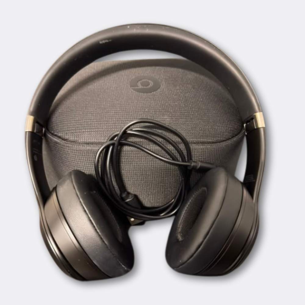 Beats Solo 4 Wireless On-Ear Headphones - Bluetooth Headset - Spatial Audio - Black Open Box