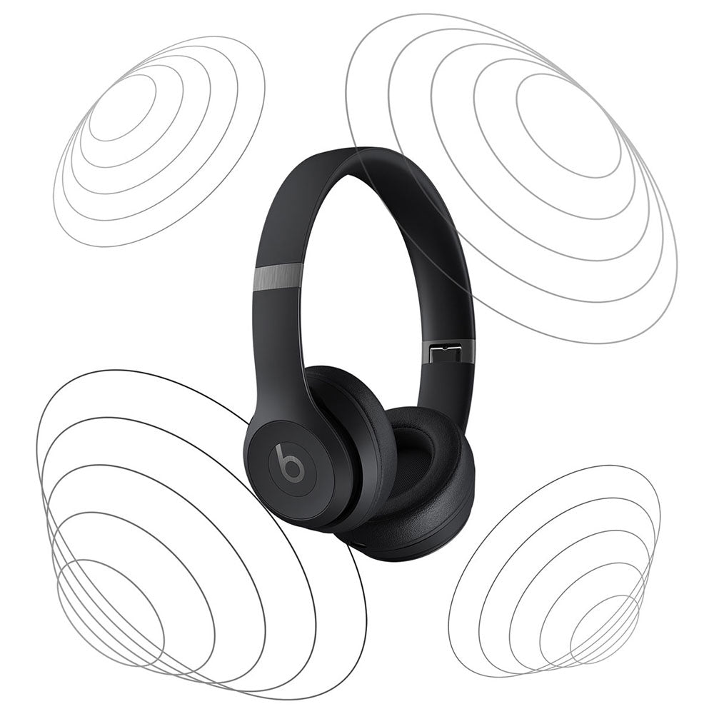 Beats Solo 4 Wireless On-Ear Headphones - Bluetooth Headset - Spatial Audio - Black Used