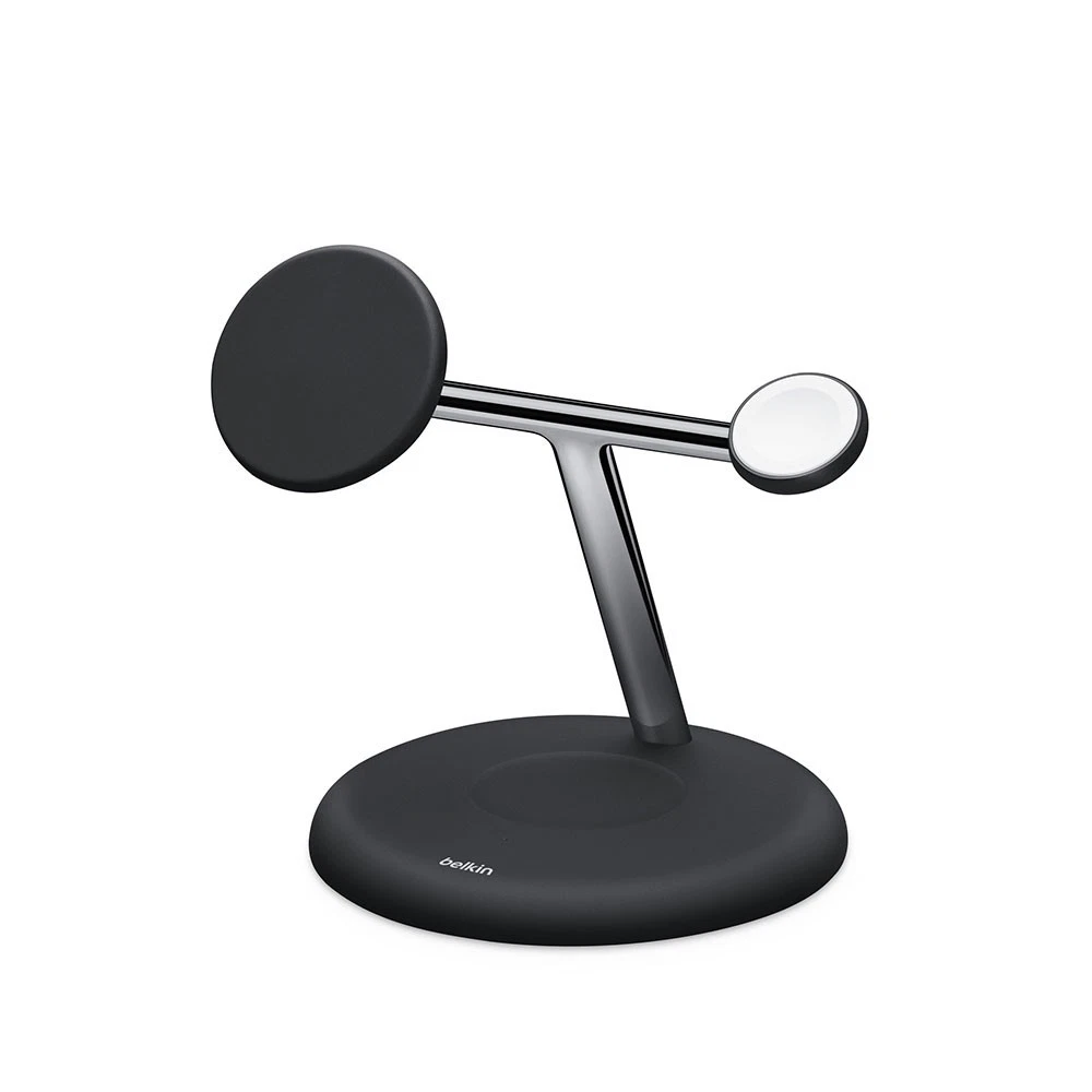 Belkin BoostCharge Pro 3-in-1 MagSafe Wireless Charger Stand - Power All Your Apple Devices - Black Used