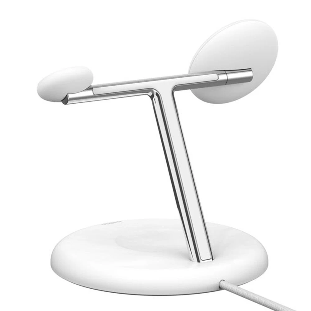 Belkin BoostCharge Pro 3-in-1 MagSafe Wireless Charger Stand - Power All Your Apple Devices - White Open Box
