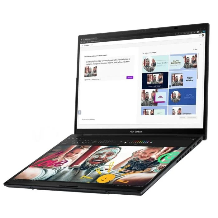 Asus Zenbook 14 Duo - 14" WUXGA 3K OLED Dual Screen Touch - Intel Core Ultra 9 285H - 32GB RAM - 2TB Storage - Windows 11 - Inkwell Gray (UX8406CA-IS99T)