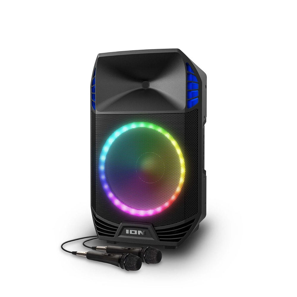 ION Total PA Extreme All-in-One - Bluetooth Speaker System - Multi-Color RGB Party Lights - Black Open Box