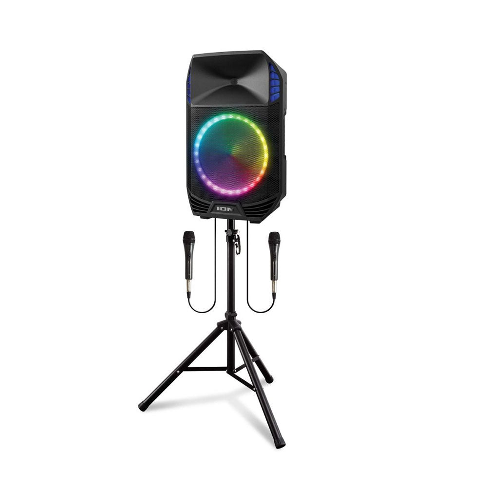 ION Total PA Extreme All-in-One - Bluetooth Speaker System - Multi-Color RGB Party Lights - Black Open Box