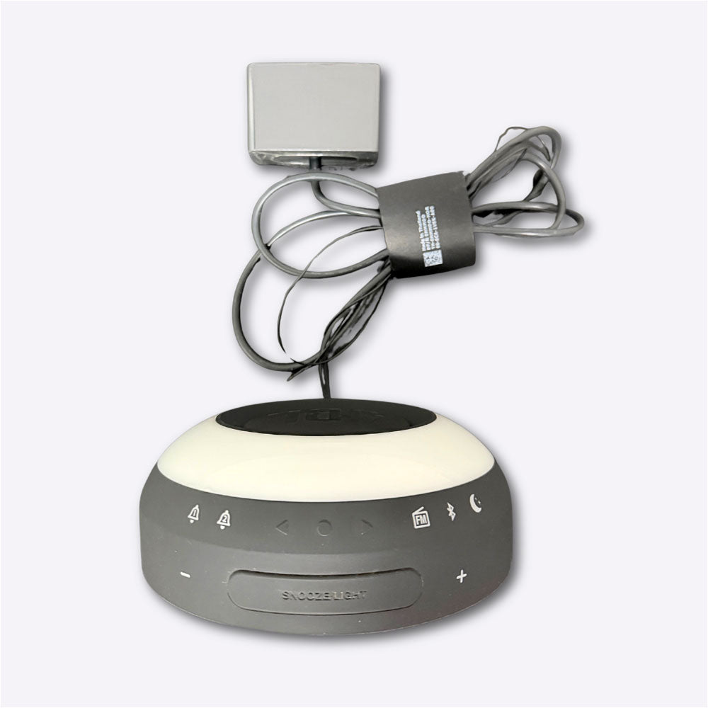 JBL Horizon Bluetooth Alarm Clock - FM Radio Speaker - Stereo Sound Ambient LED Light - Dual USB Charging Ports Used