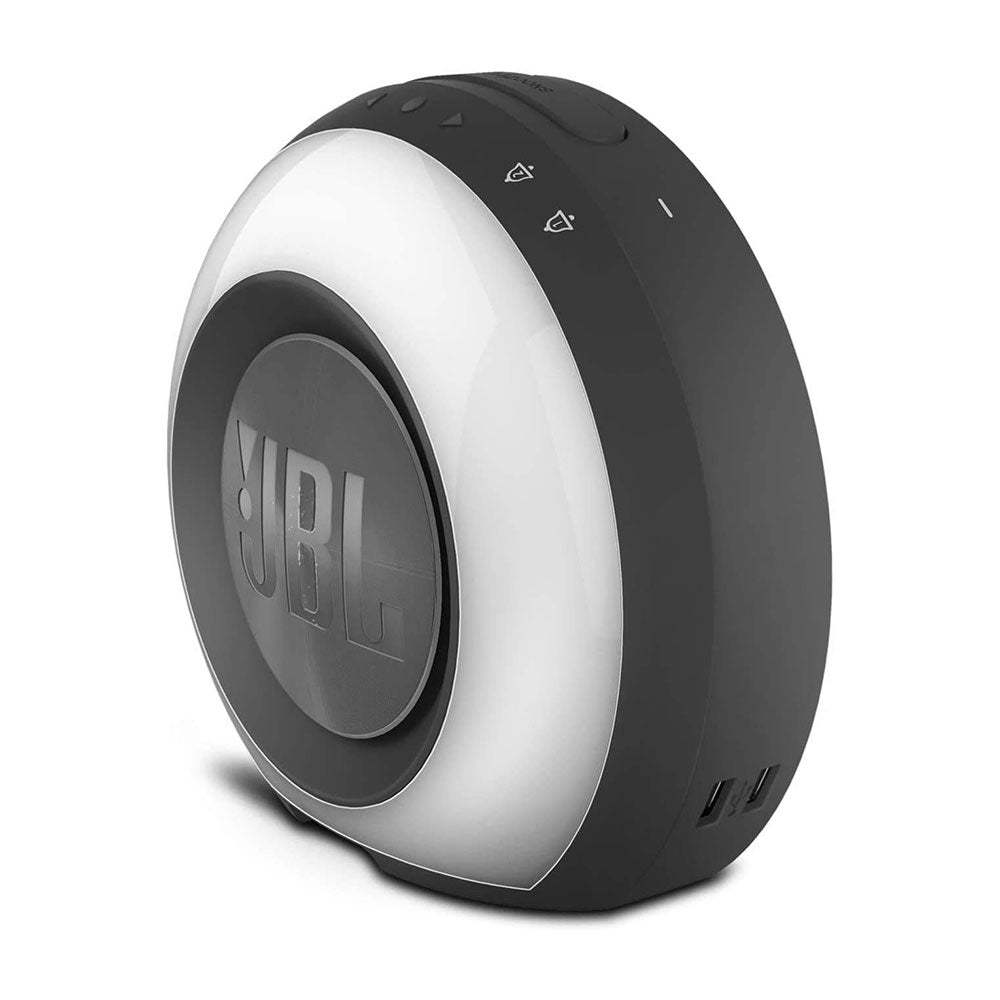 JBL Horizon Bluetooth Alarm Clock - FM Radio Speaker - Stereo Sound Ambient LED Light - Dual USB Charging Ports Used
