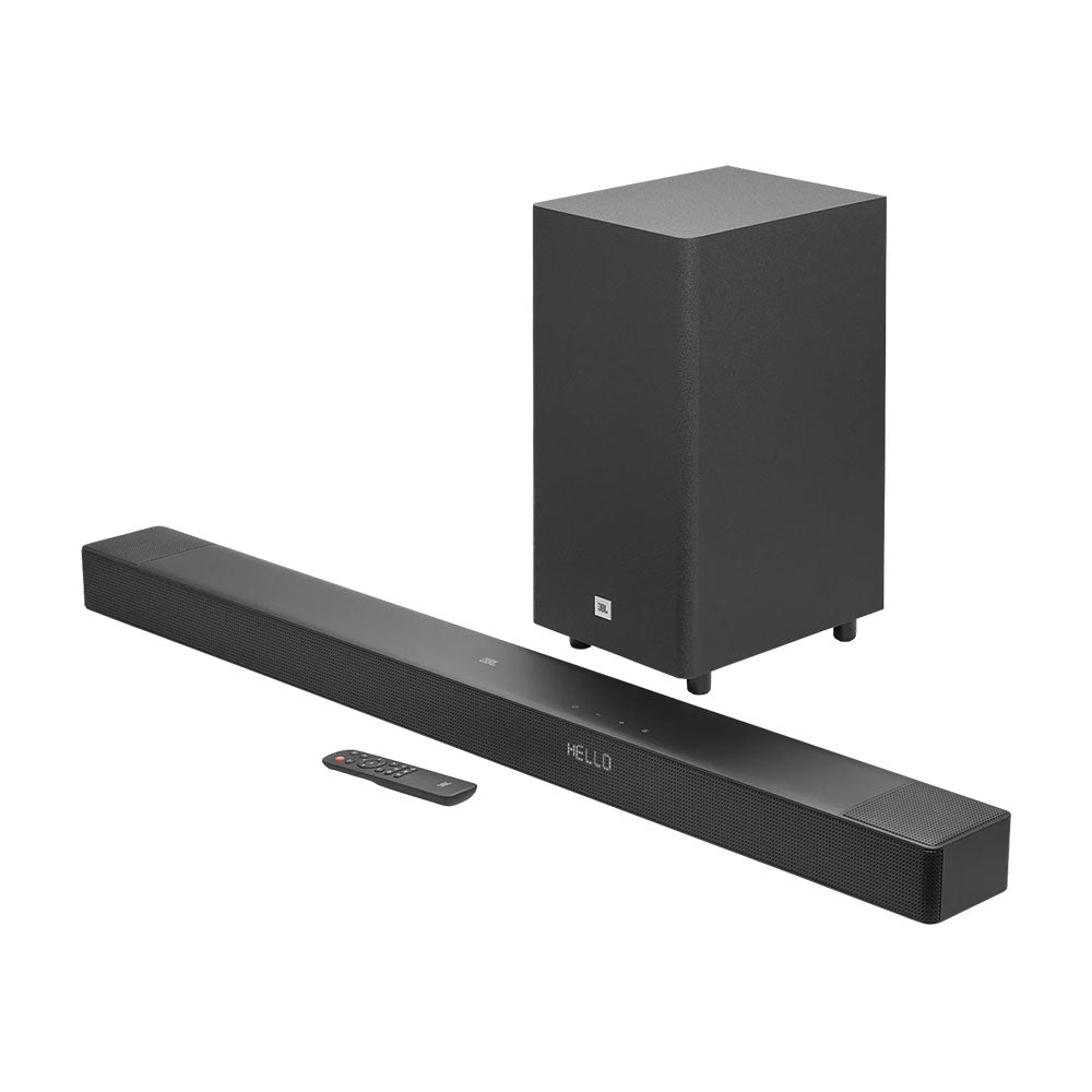 JBL SB595 Soundbar - Wireless Subwoofer - True Dolby Atmos - Bluetooth - Black Open Box