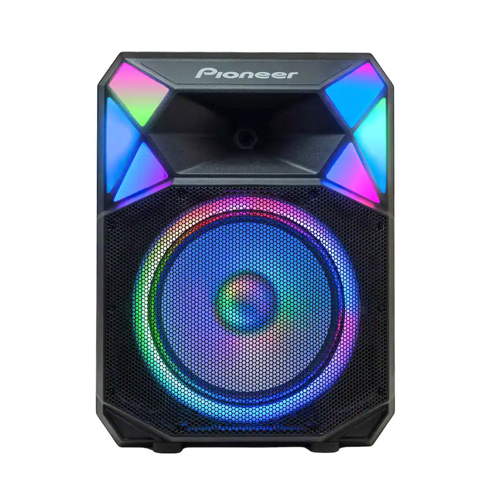 Pioneer PSX-615 Party Speaker - 700W - 15 Inch Woofer - Bluetooth - Auracast - RGB Party Lights - Includes Wireless Mic and Heavy-Duty Speaker Stand - Black Open Box