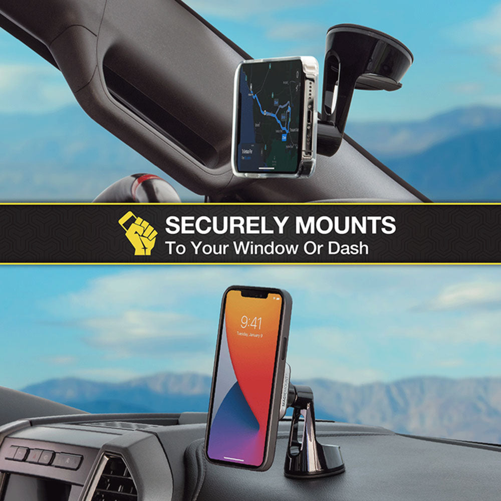 Scosche MagicMount Pro 2 Window - Dash Magnetic Phone Mount 2-Pack - Universal Car Mount Holder NEW