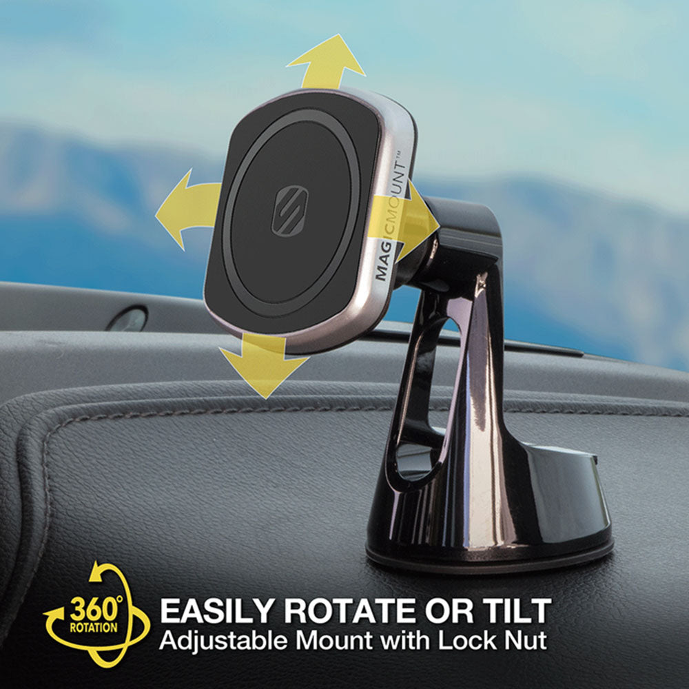 Scosche MagicMount Pro 2 Window - Dash Magnetic Phone Mount 2-Pack - Universal Car Mount Holder NEW